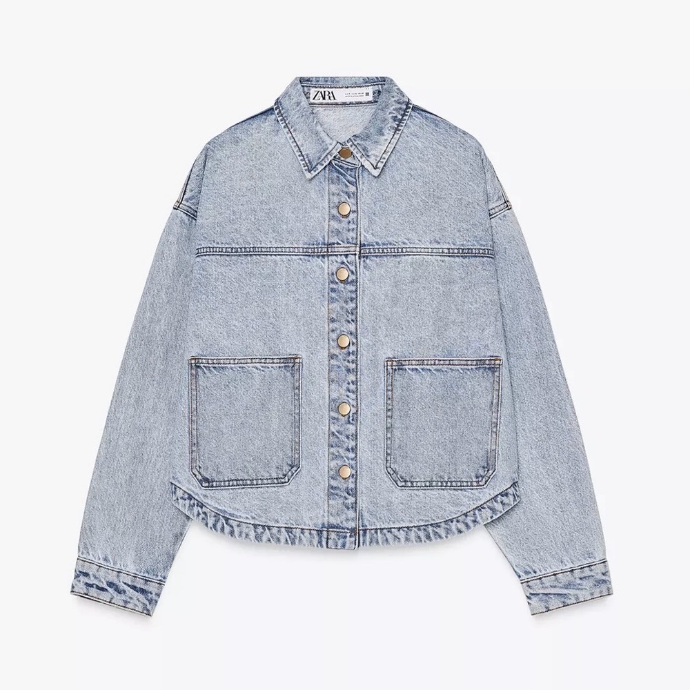 Zara Women's Classic Blue Jean Jacket